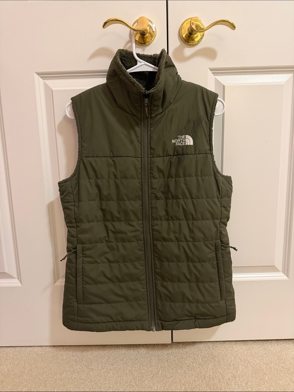 The North Face Ladies Green Reversible Vest